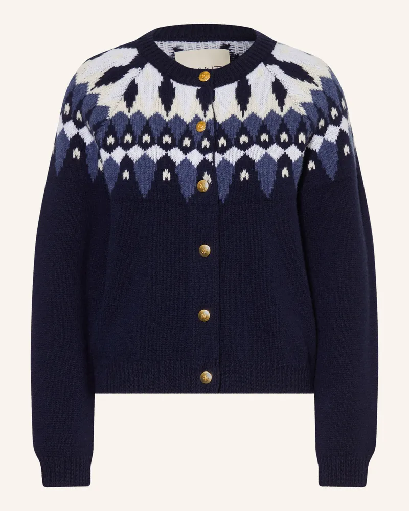 Gant Strickjacke blau Dunkelblau