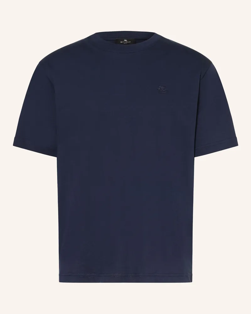 Etro T-Shirt blau Dunkelblau