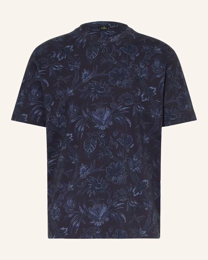 Etro T-Shirt blau Dunkelblau