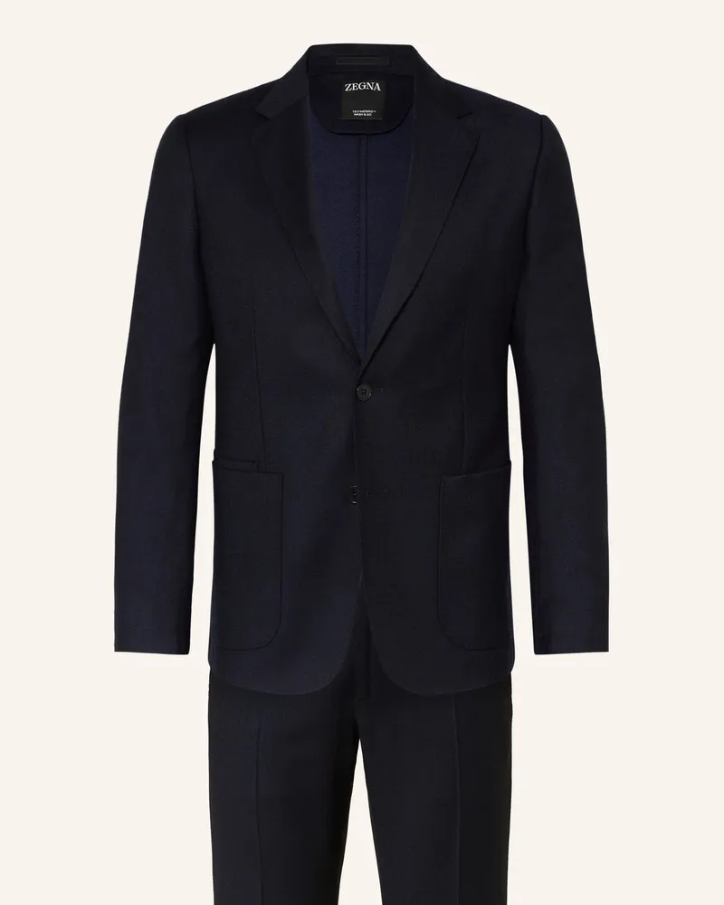 Ermenegildo Zegna Anzug Extra Slim Fit aus Merinowolle Navy