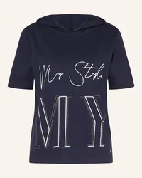 monari Hoodie mit Schmucksteinen Blau