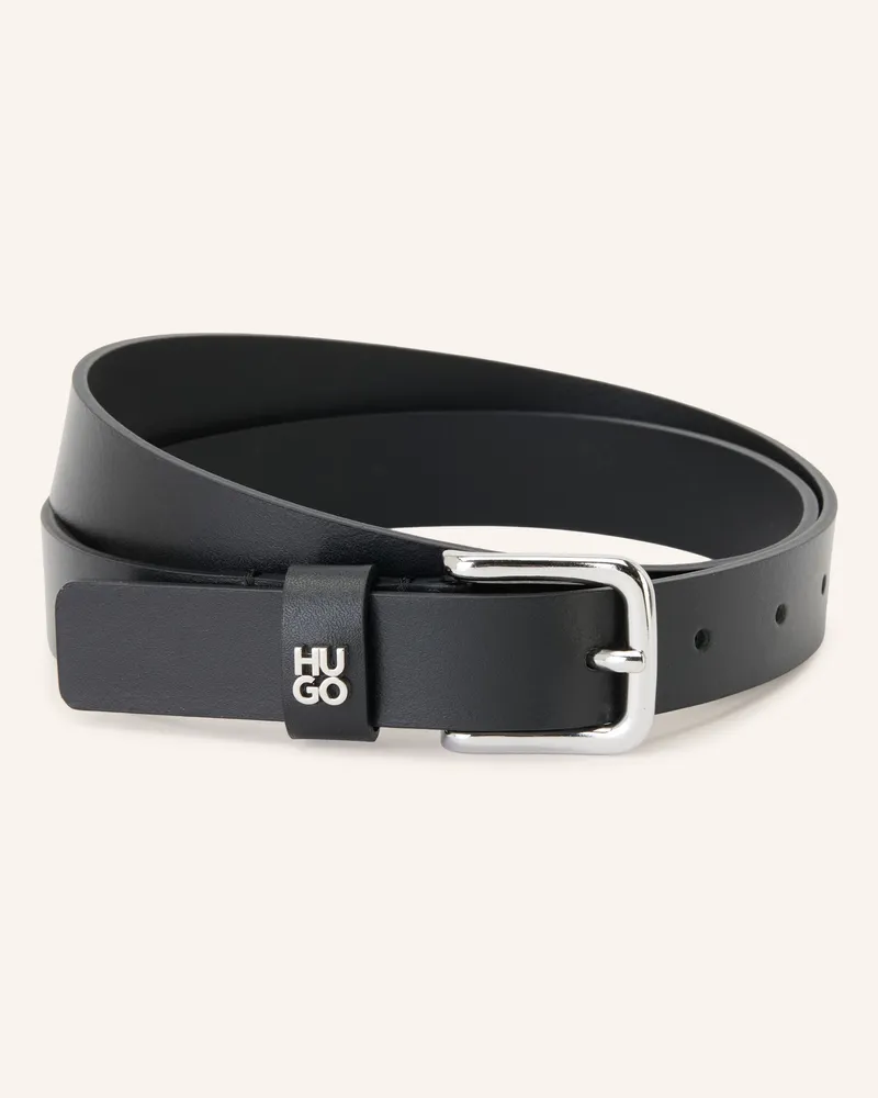 HUGO BOSS Ledergürtel Tina schwarz Schwarz