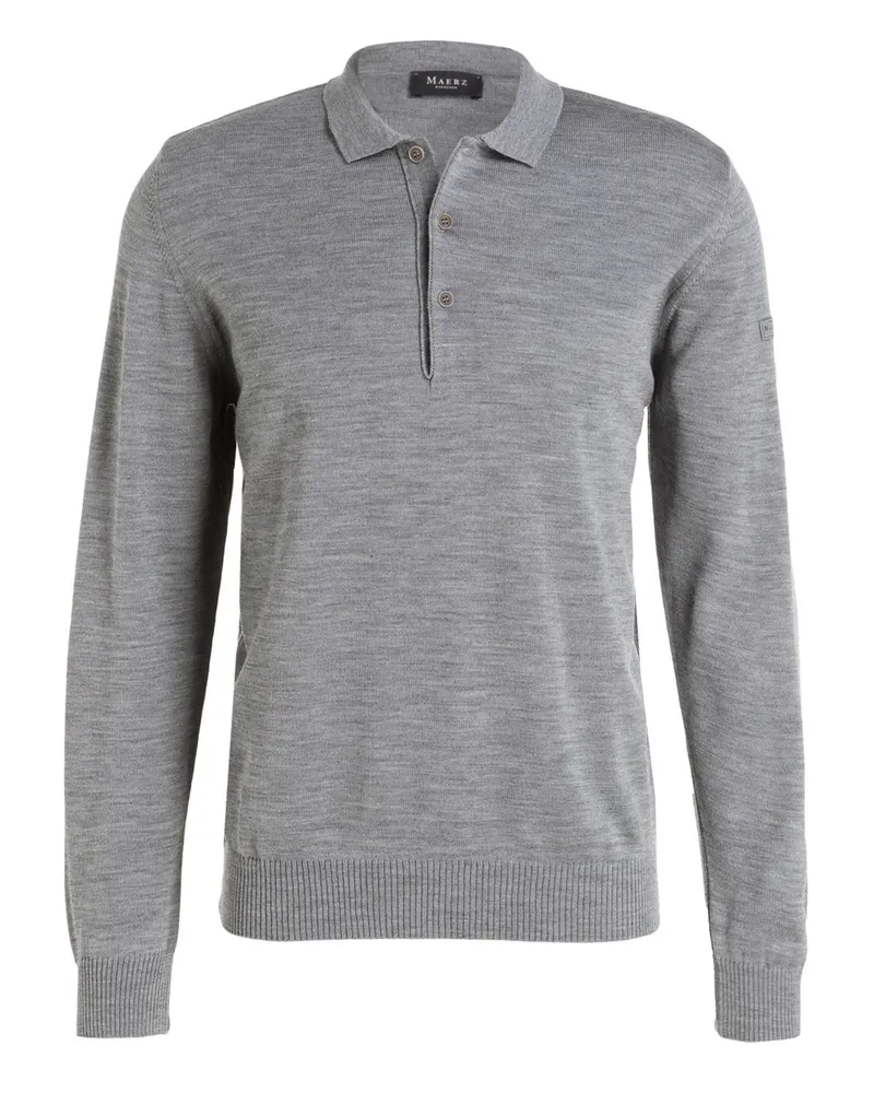 Maerz Strick-Poloshirt Grau