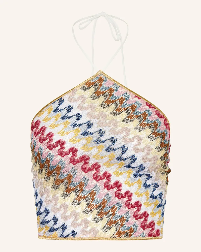 Missoni Stricktop mit Glitzergarn Gelb