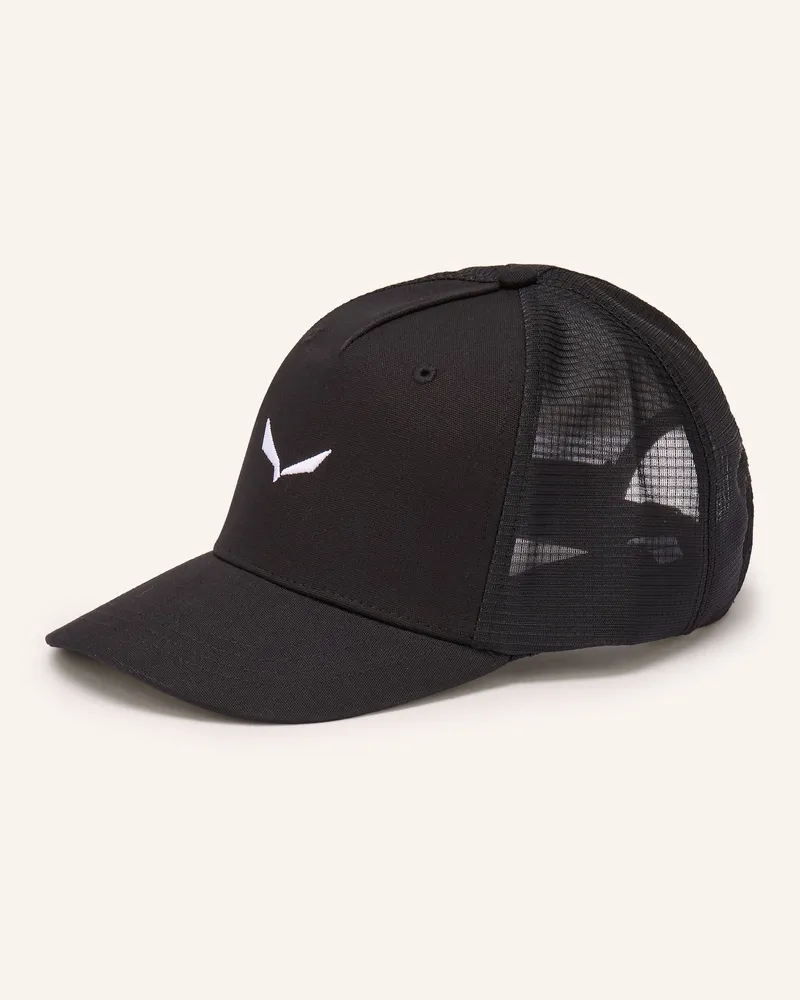 Salewa Cap Eagle Logo Mesh schwarz Schwarz