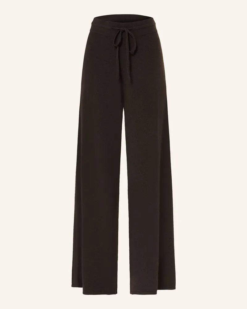 lilienfels Strickhose mit Cashmere Dunkelbraun
