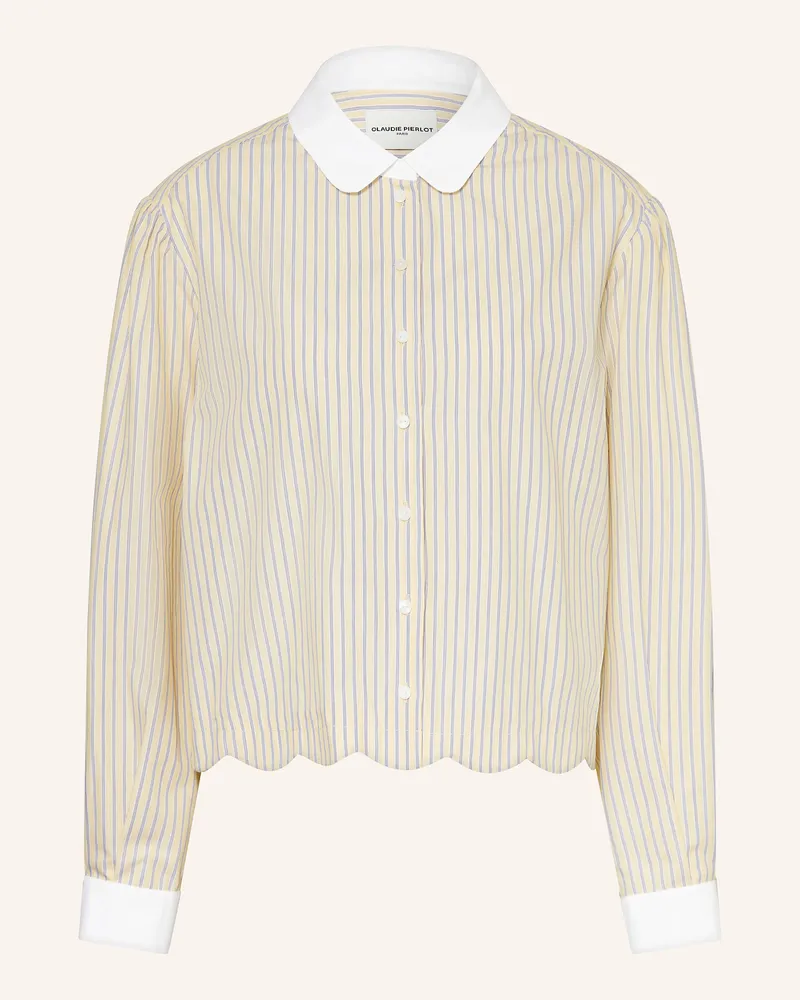 Claudie Pierlot Hemdbluse gelb Blau