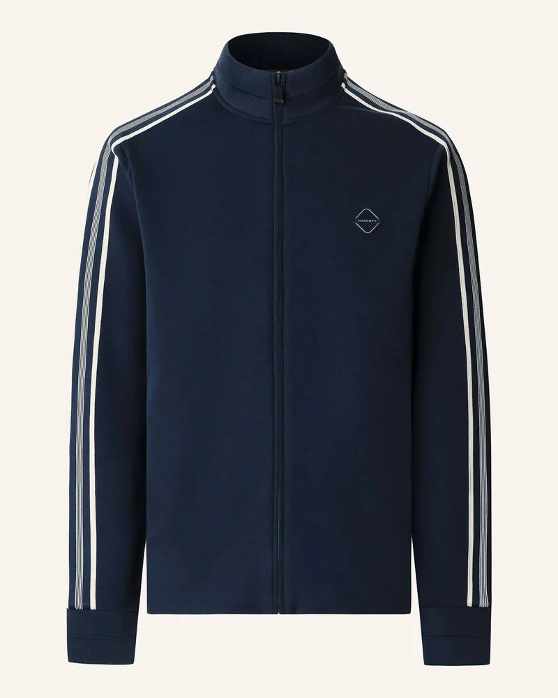 Hackett Hoodiejacke Hs Tape Track Fz blau Dunkelblau
