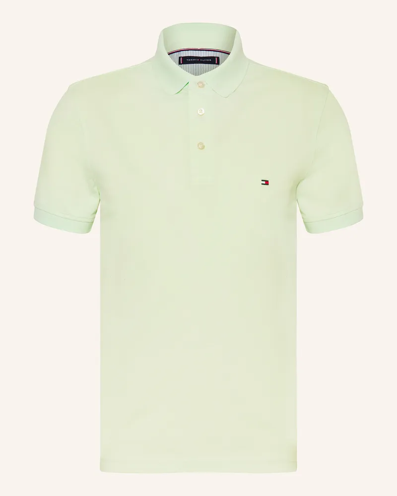 Tommy Hilfiger Piqué-Poloshirt Slim Fit Hellgrün