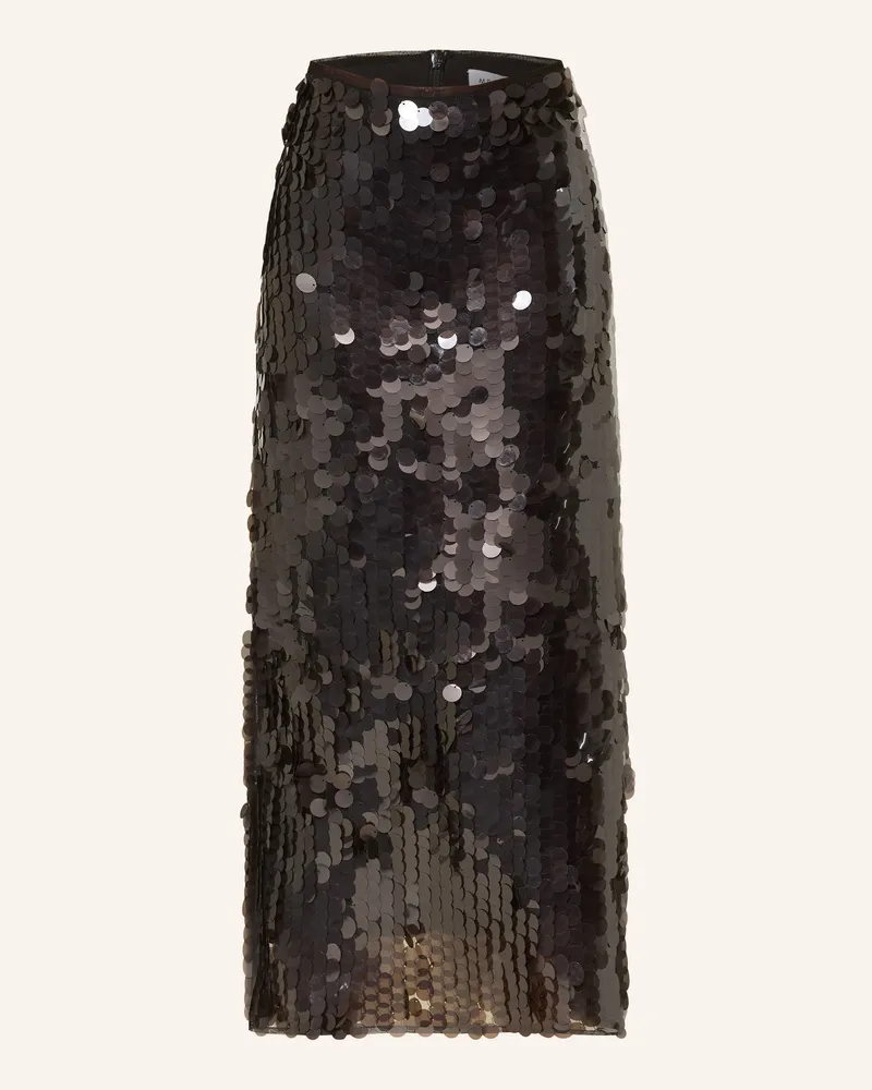 Mrs & HUGS Rock Mit Pailletten schwarz Schwarz