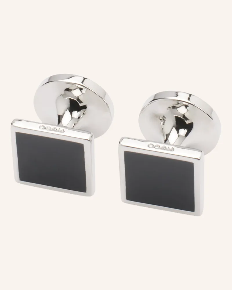 HUGO BOSS Manschettenknopf E-TOTAKE-CUF Schwarz