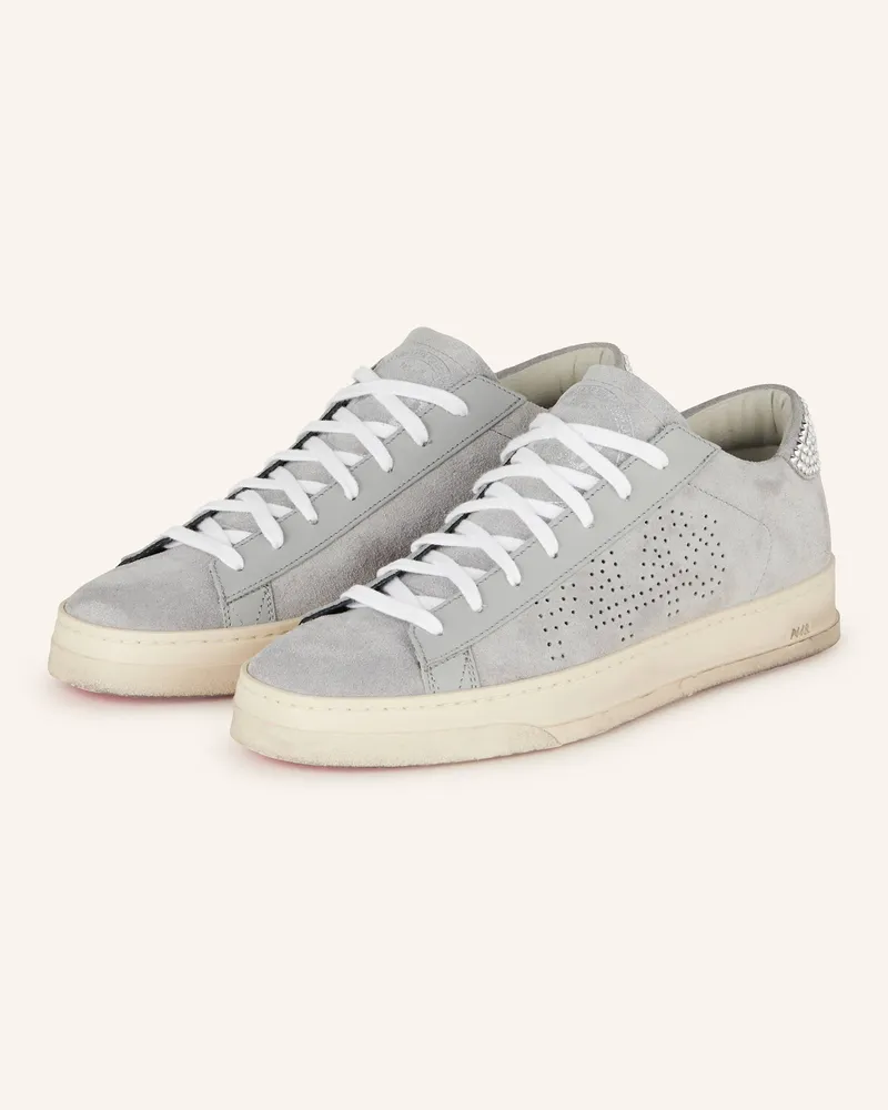P448 Sneaker JACK mit Schmucksteinen Grau