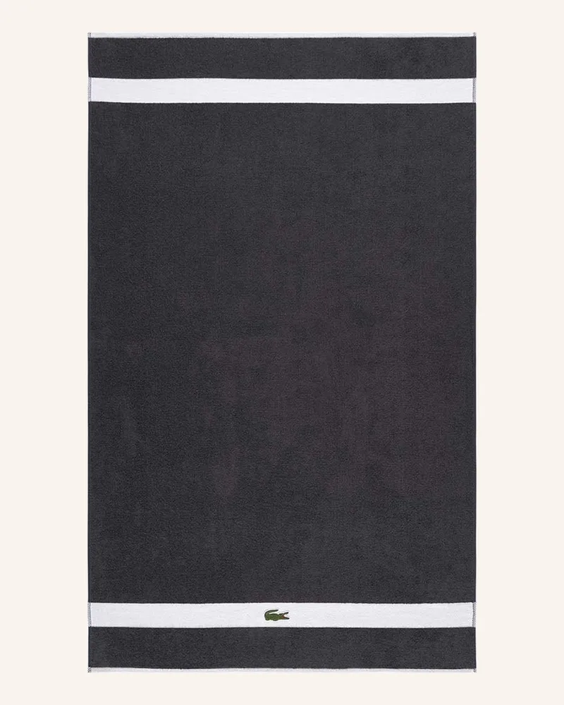 Lacoste Badetuch Lcasual schwarz Dunkelgrau