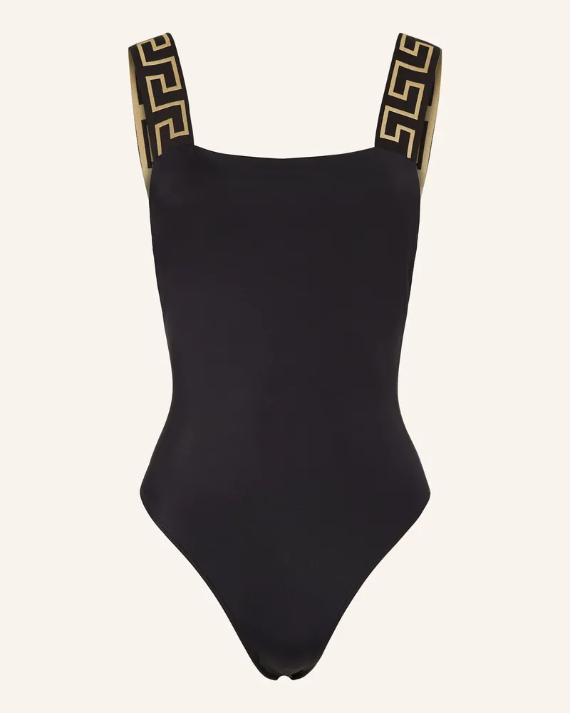 Versace Badeanzug Schwarz