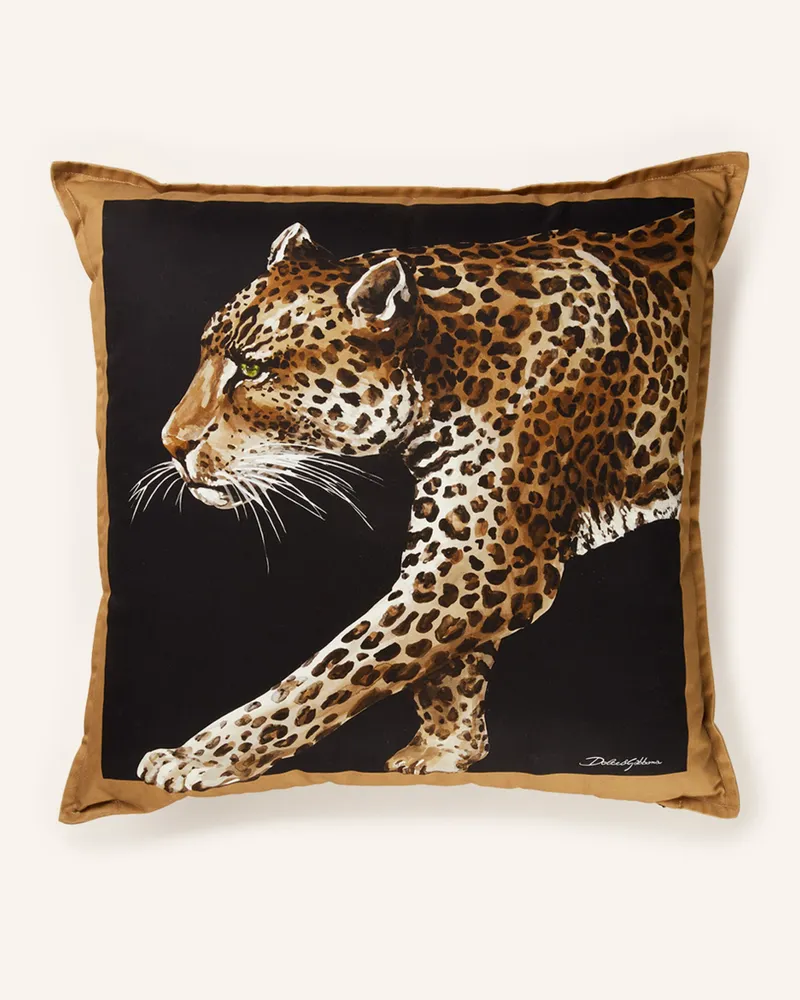 Dolce & Gabbana Casa Dekokissen braun Schwarz