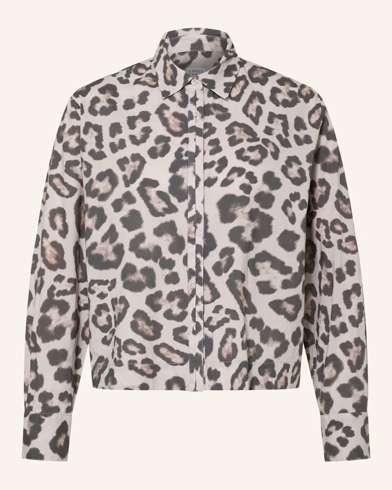 Emily van den Bergh Hemdbluse grau Taupe