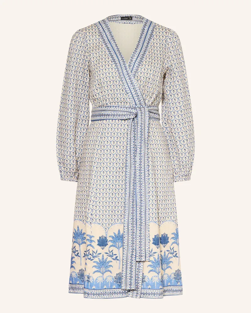 van Laack Leinenkleid Vl-Kenisha-px2 In Wickeloptik blau Weiss