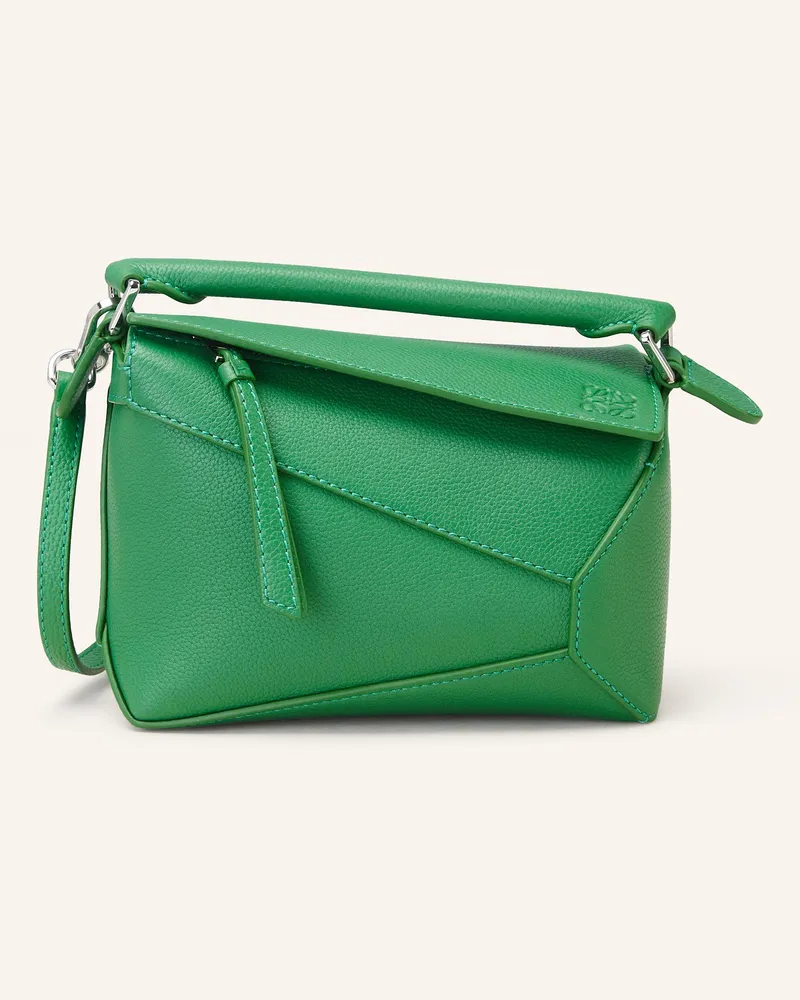 Loewe Handtasche Puzzle Edge Mini gruen Grün