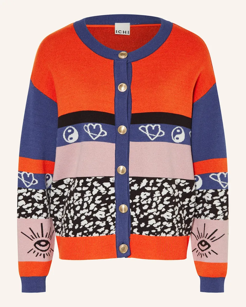 ICHI Strickjacke IHBOSTON Rot