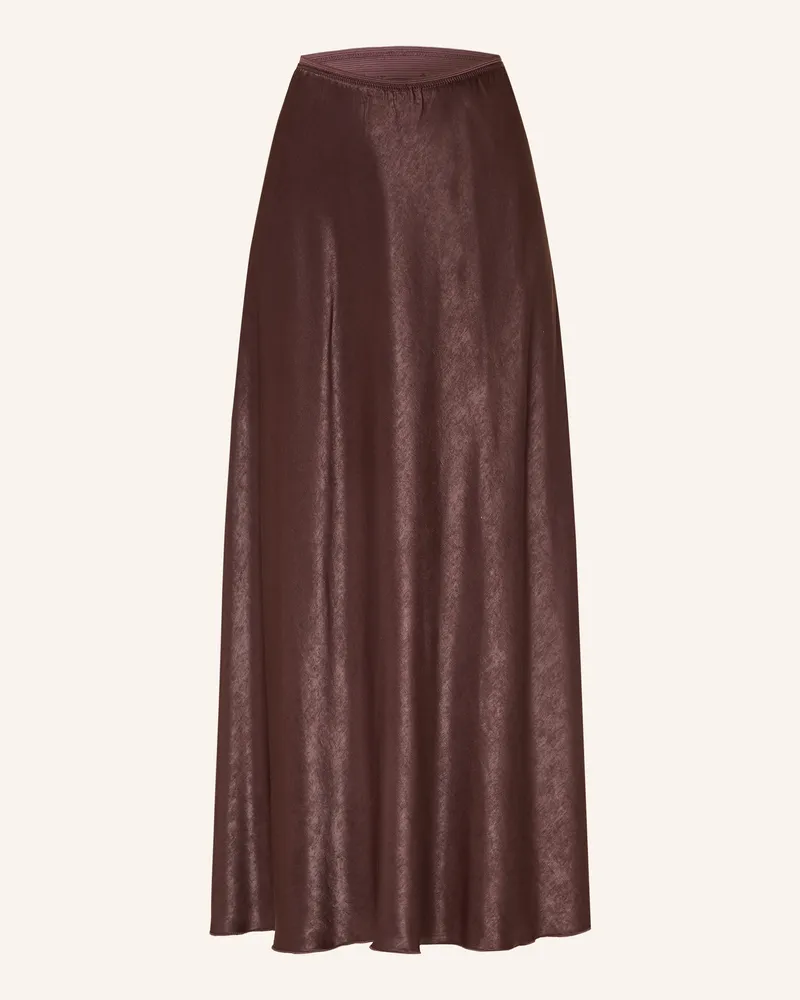 MOSS COPENHAGEN Satinrock MSCHNICOLETTE ULLAS Dunkelrot