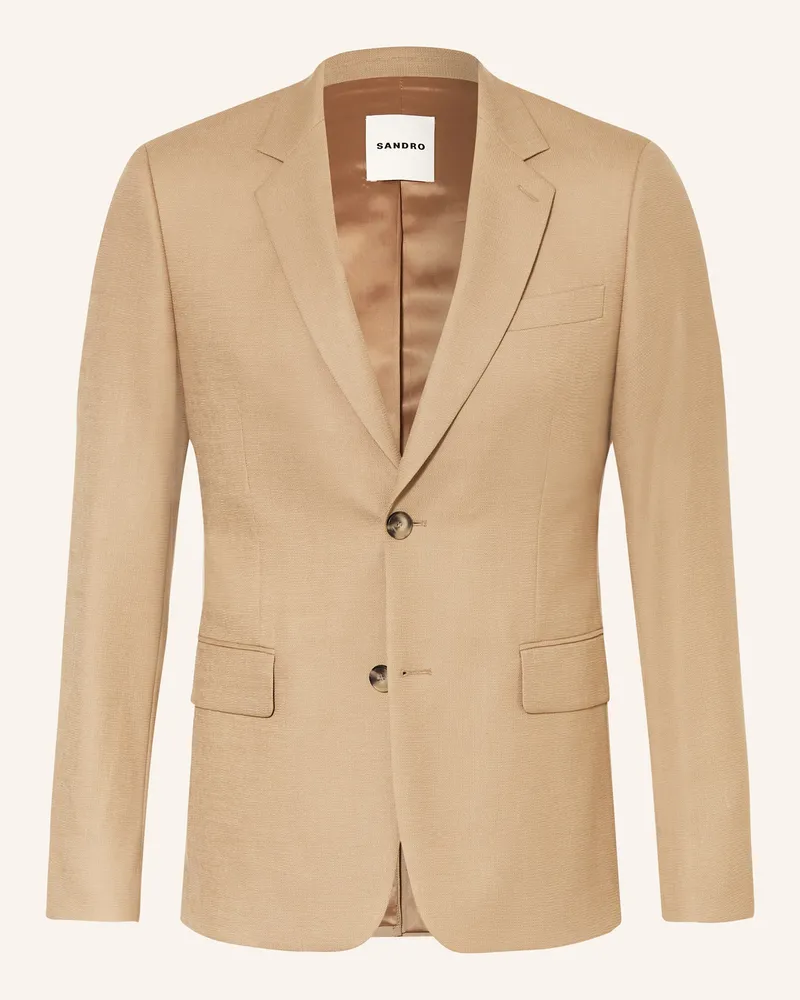 Sandro Anzugsakko Extra Slim Fit beige Beige