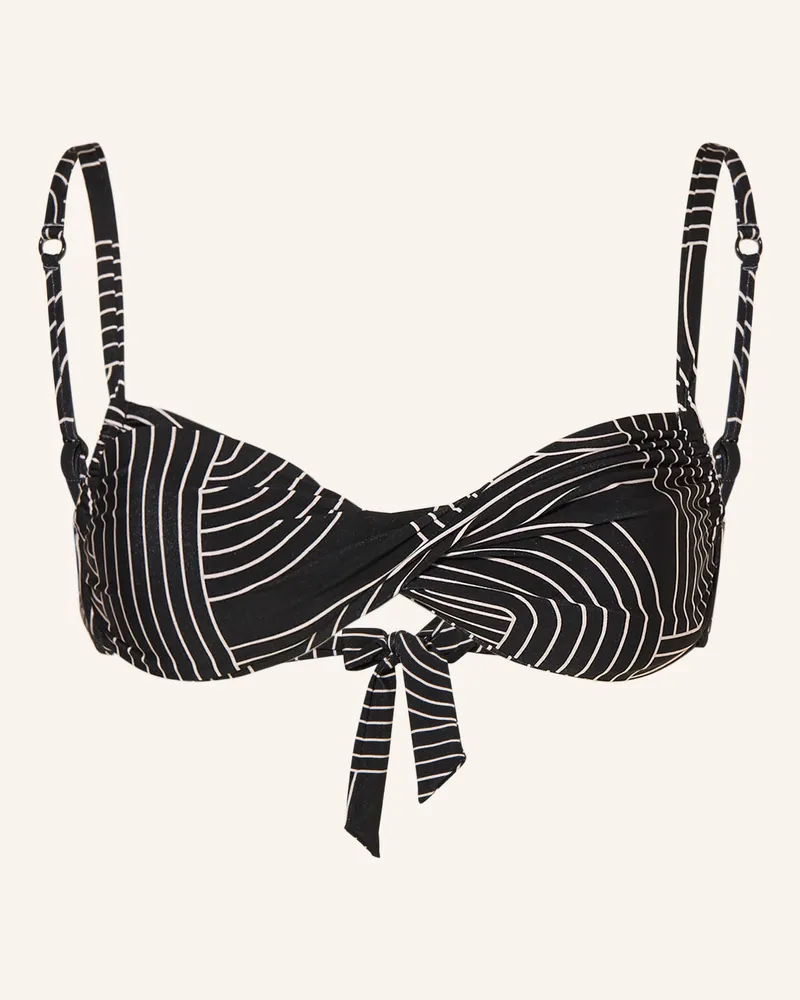 watercult Bralette-Bikini-Top Line Set schwarz Schwarz
