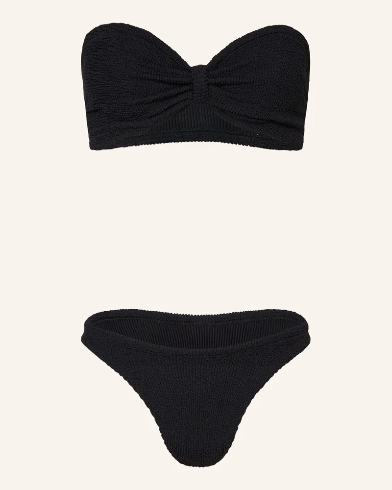 Hunza G Bandeau-Bikini JEAN Schwarz