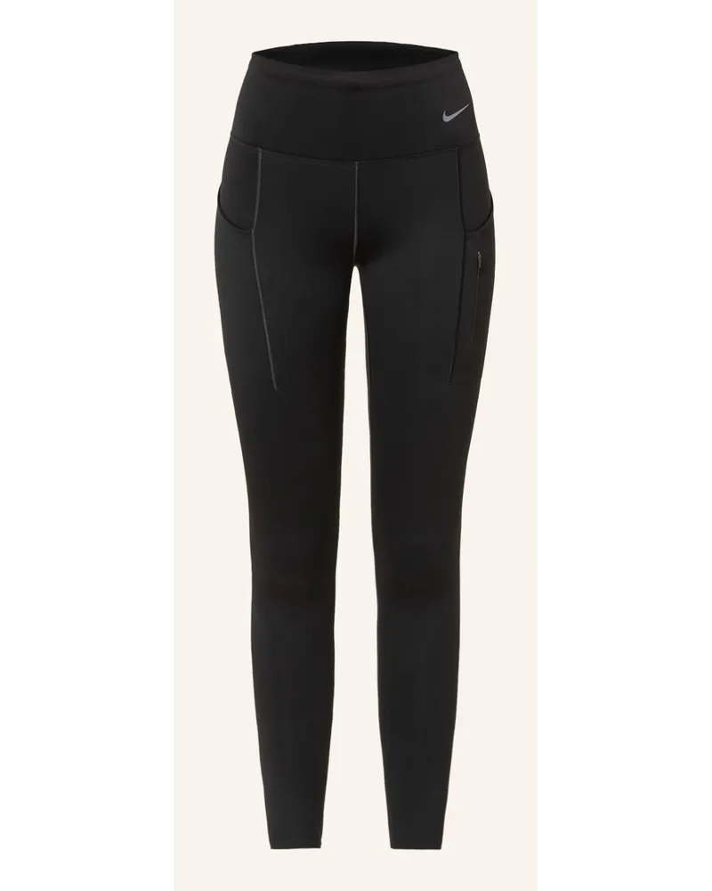 Nike Lauf-Tights GO Schwarz