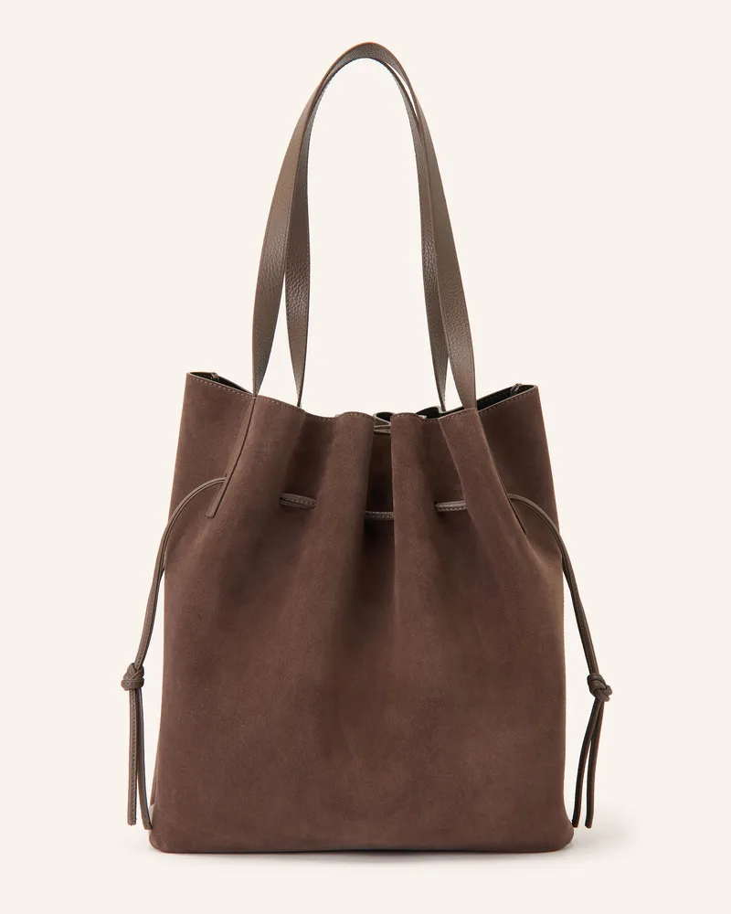 YUZEFI Beuteltasche Scallop braun Braun
