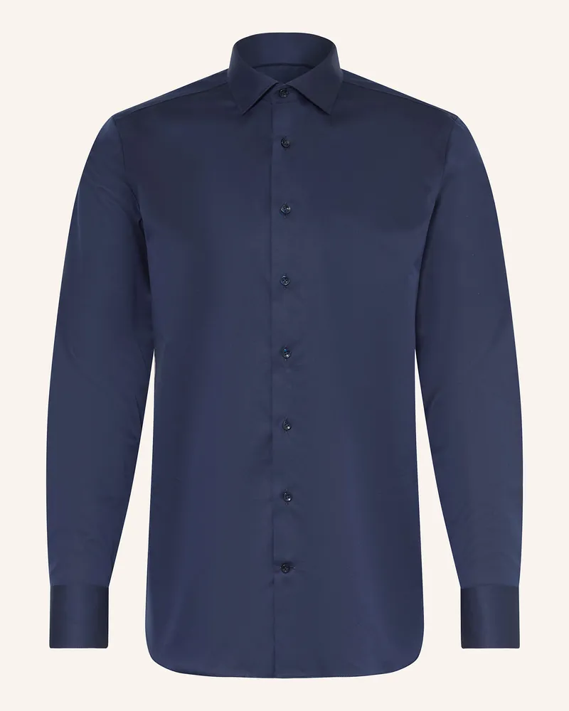 Olymp Hemd Tailored Fit blau Dunkelblau
