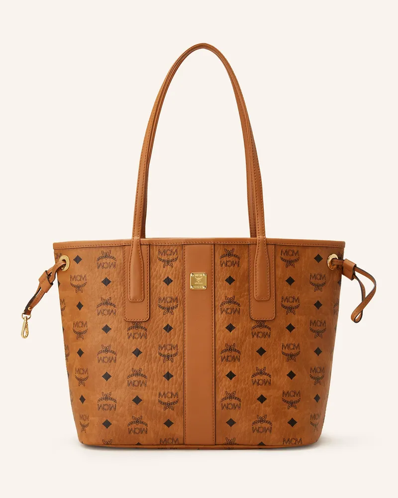 MCM Shopper LIZ SMALL zum Wenden Cognac