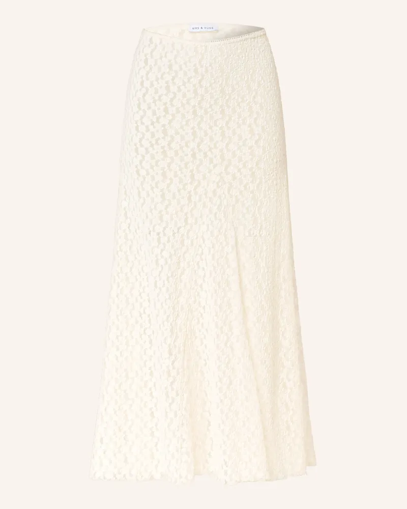 Mrs & HUGS Spitzenrock weiss Creme