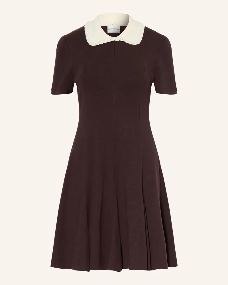 Claudie Pierlot Strickkleid Mit Abnehmbarem Kragen rot Dunkelrot