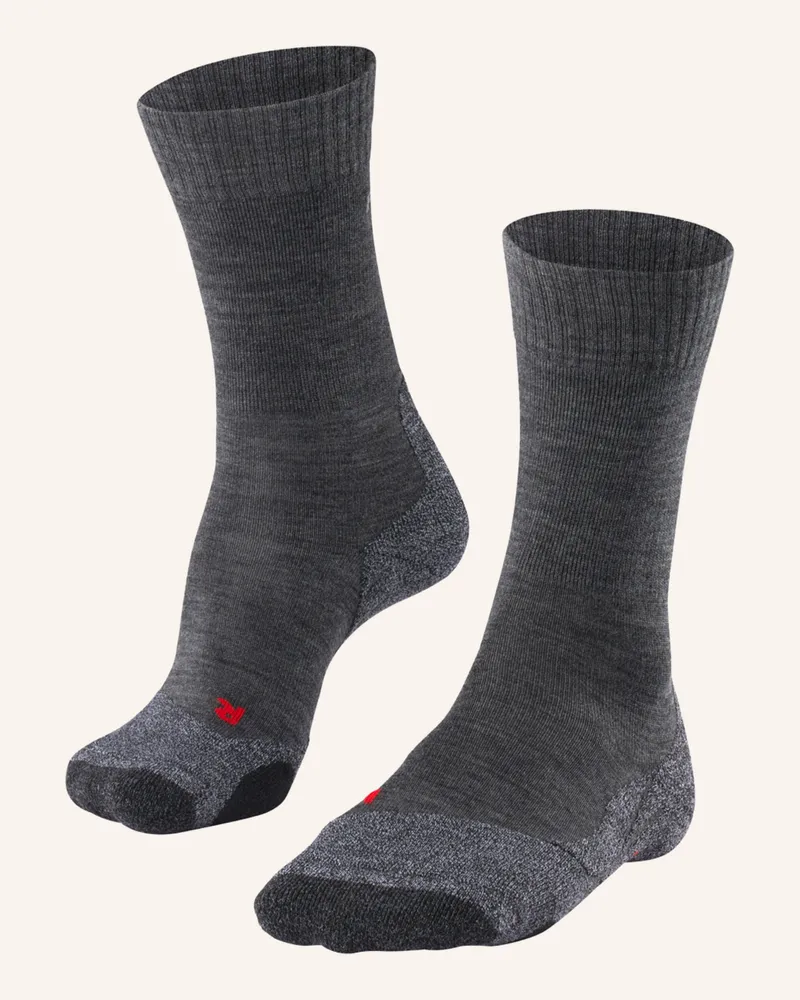 Falke Trekking-Socken tk2 Mit Merinowolle grau 3180