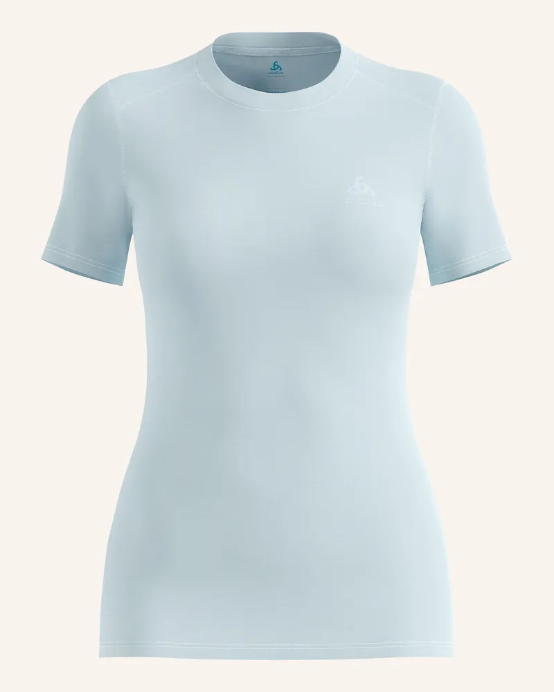 Odlo Funktionswäsche-Shirt Natural Merino 160 Aus Merinowolle blau Hellblau