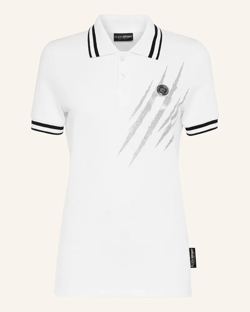 Philipp Plein Poloshirt SCRATCH Weiss