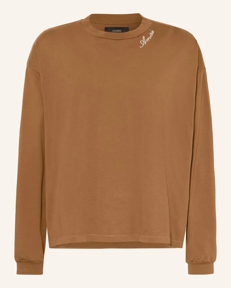 Amiri Longsleeve braun Cognac