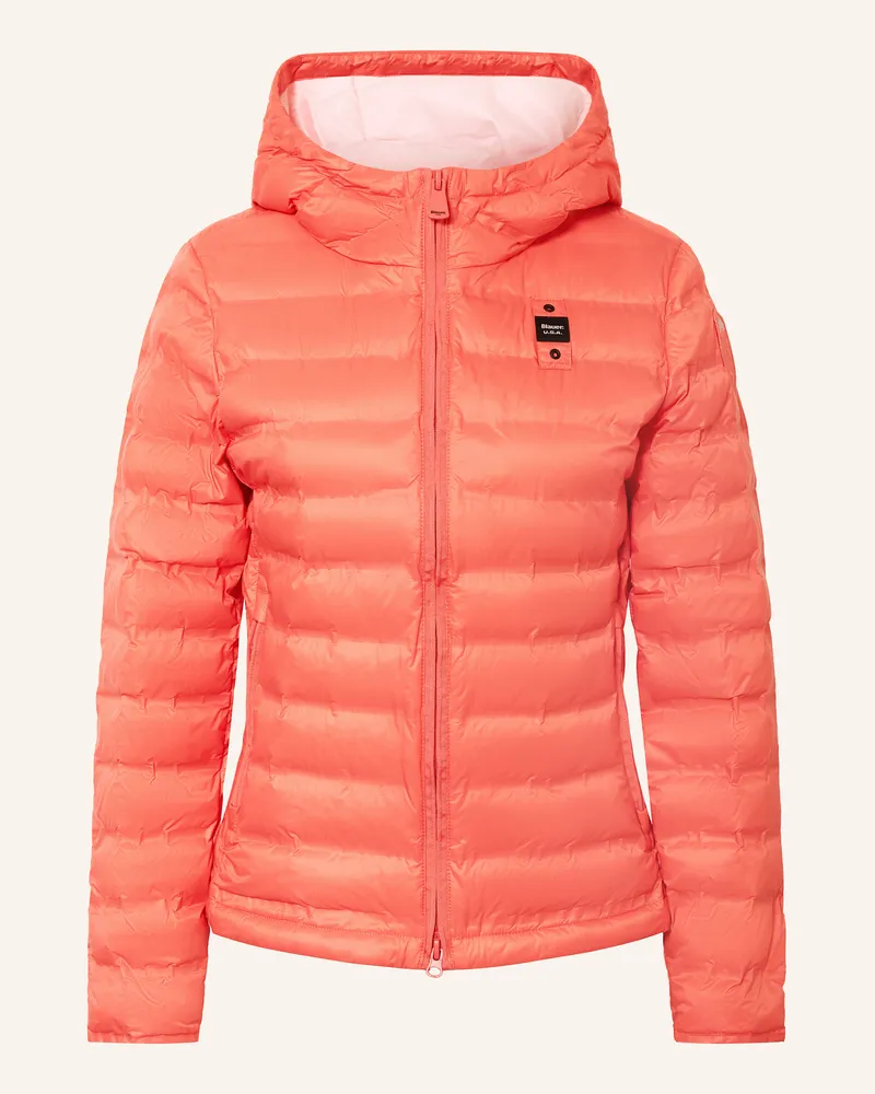Blauer Steppjacke ELLIS Hellrot