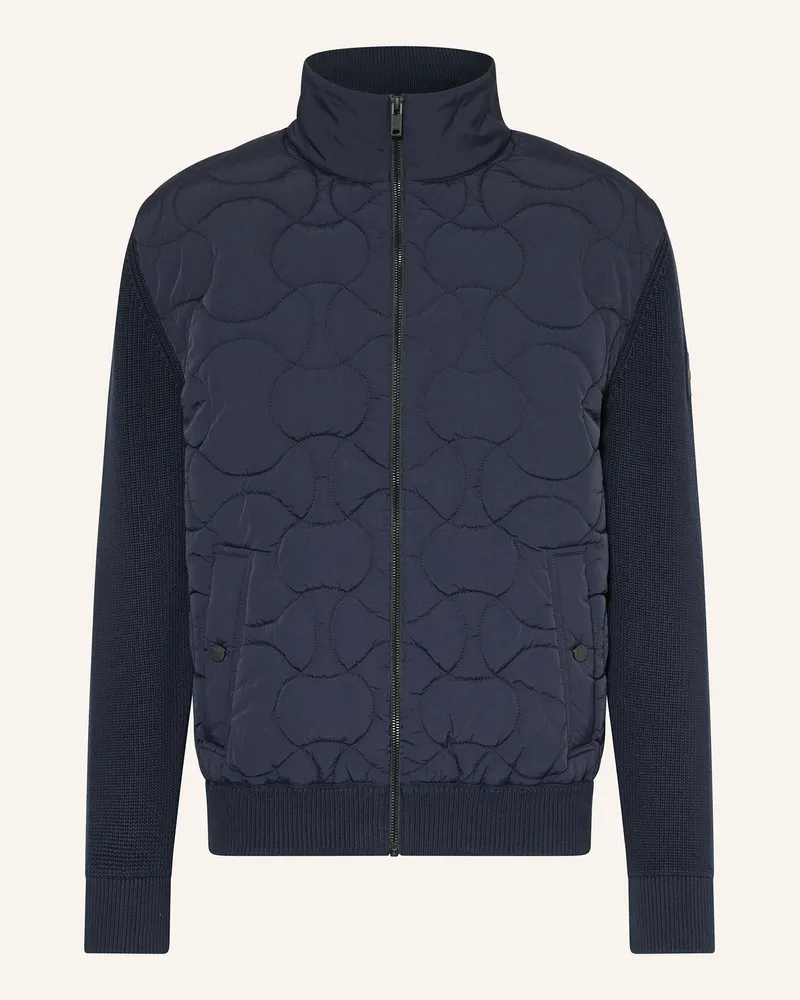 HUGO BOSS Steppjacke KAVIETOR im Materialmix Dunkelblau