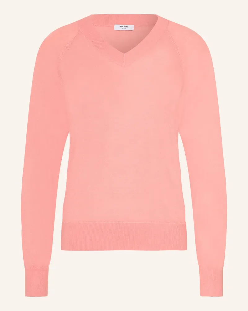 Reiss Pullover Paris Aus Merinowolle rosa Hellrot