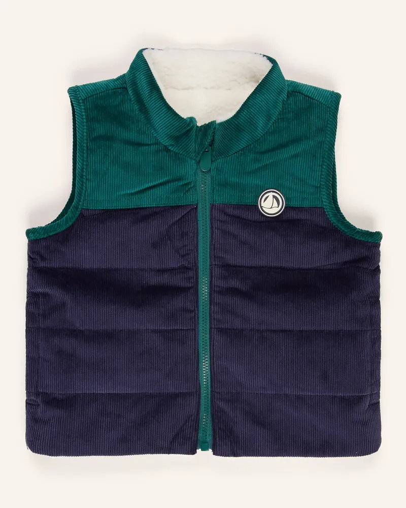 Petit Bateau Weste Zum Wenden blau Blau