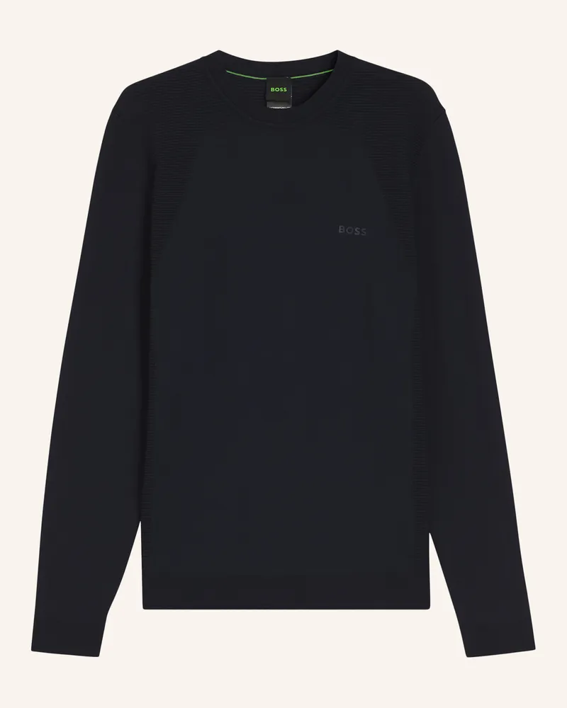 HUGO BOSS Pullover Kn_Momentum-Lite Cn Regular Fit blau Dunkelblau