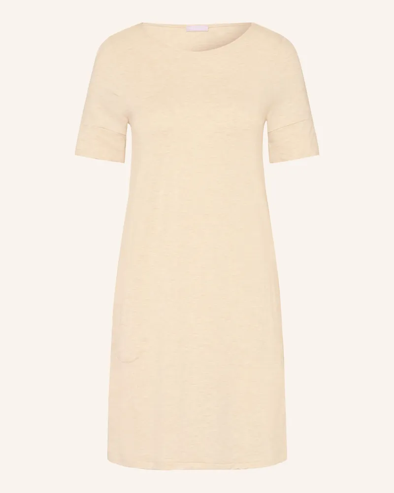 Hanro Nachthemd Natural Elegance beige Beige