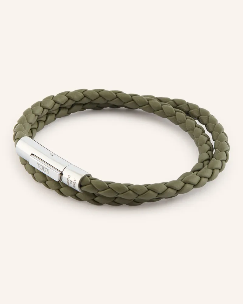 TOD'S Lederarmband Khaki