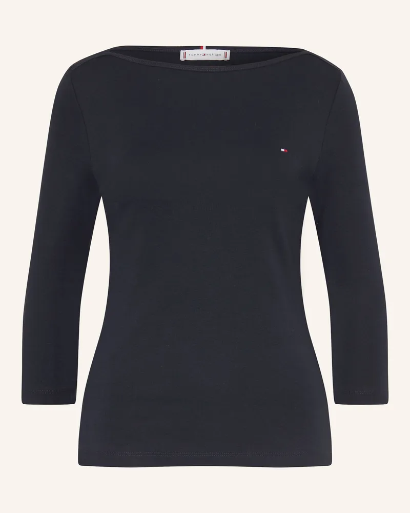 Tommy Hilfiger Shirt mit 3/4-Arm Dunkelblau