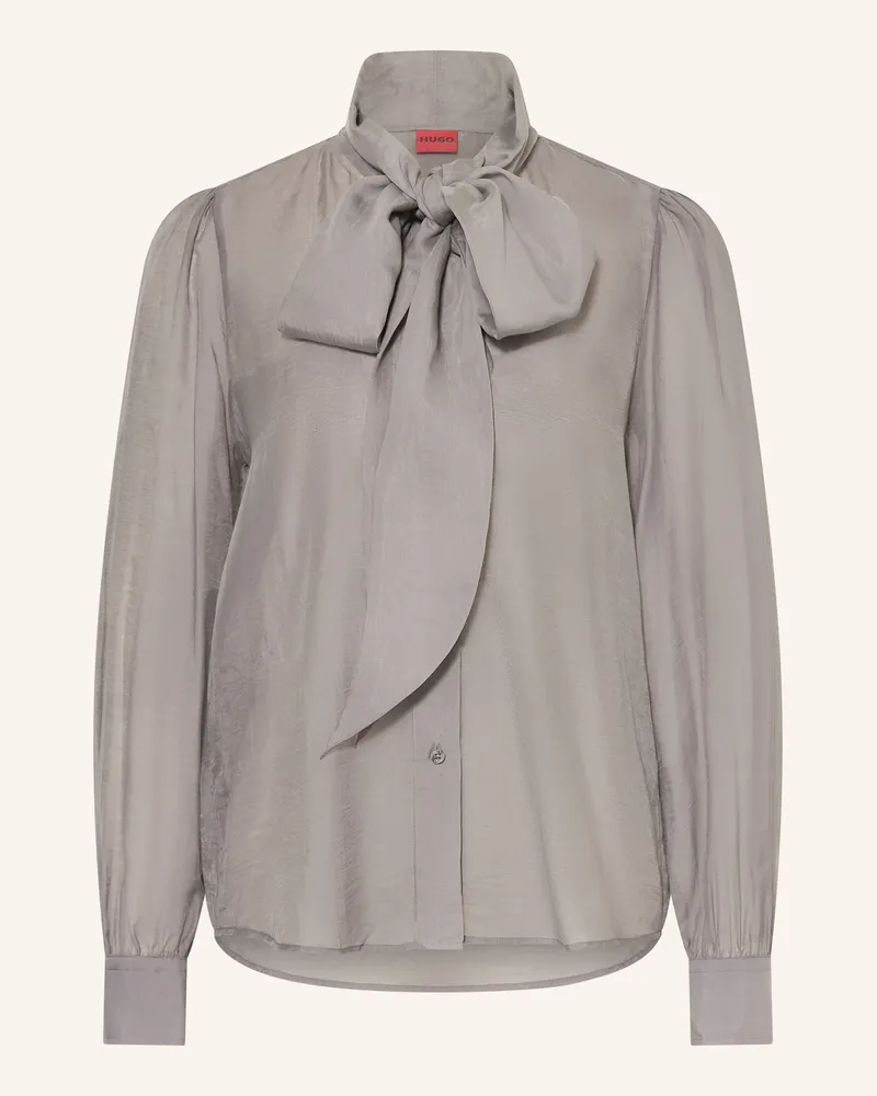 HUGO BOSS Schluppenbluse ELEGANT Grau