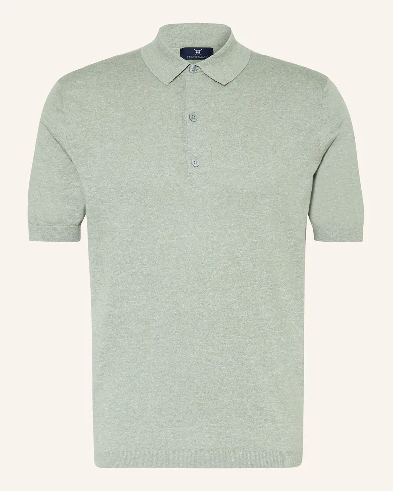 Strokesman's Strick-Poloshirt gruen Grün