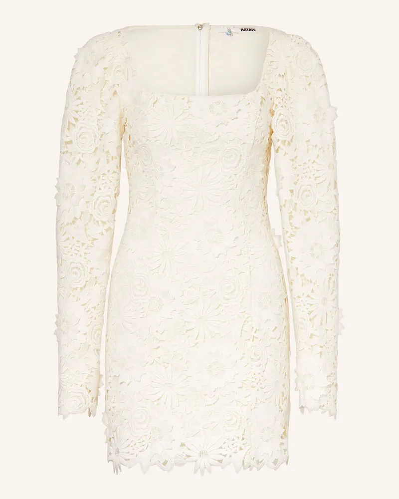 ROTATE Birger Christensen Cocktailkleid Aus Spitze weiss Creme