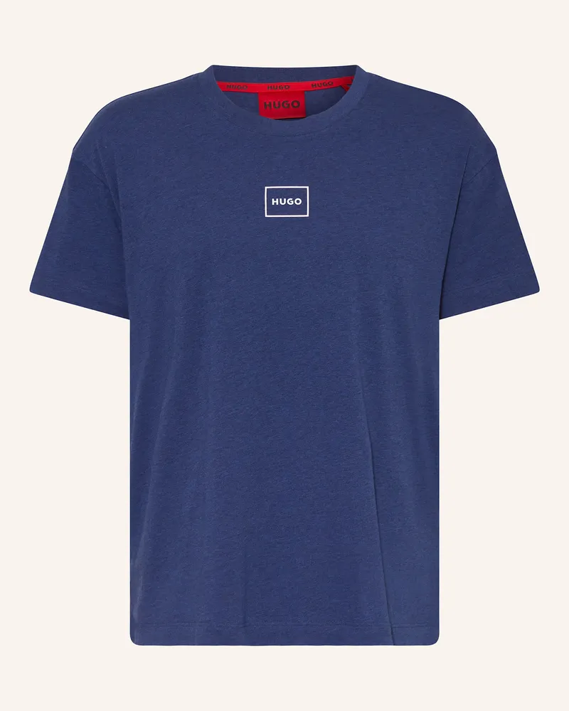 HUGO BOSS Schlafshirt Laze blau Dunkelblau