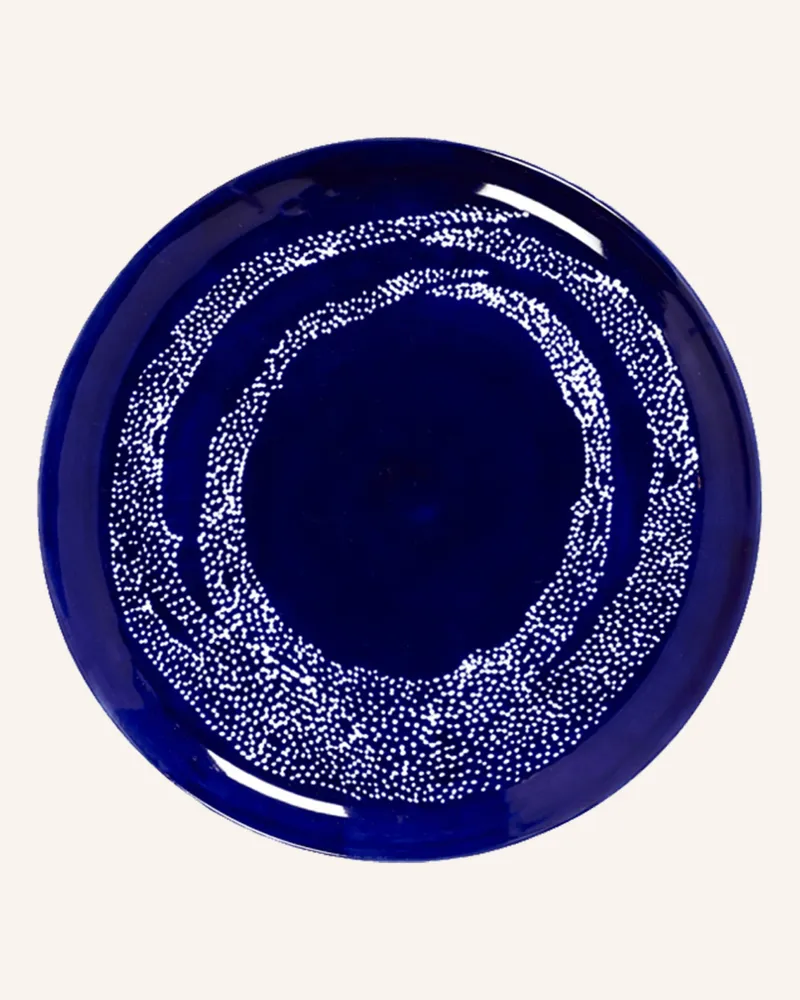 Serax 2er-Set Speiseteller Feast blau Dunkelblau